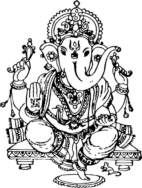 Coloring page: Hindu Mythology (Gods and Goddesses) #109288 - Free Printable Coloring Pages