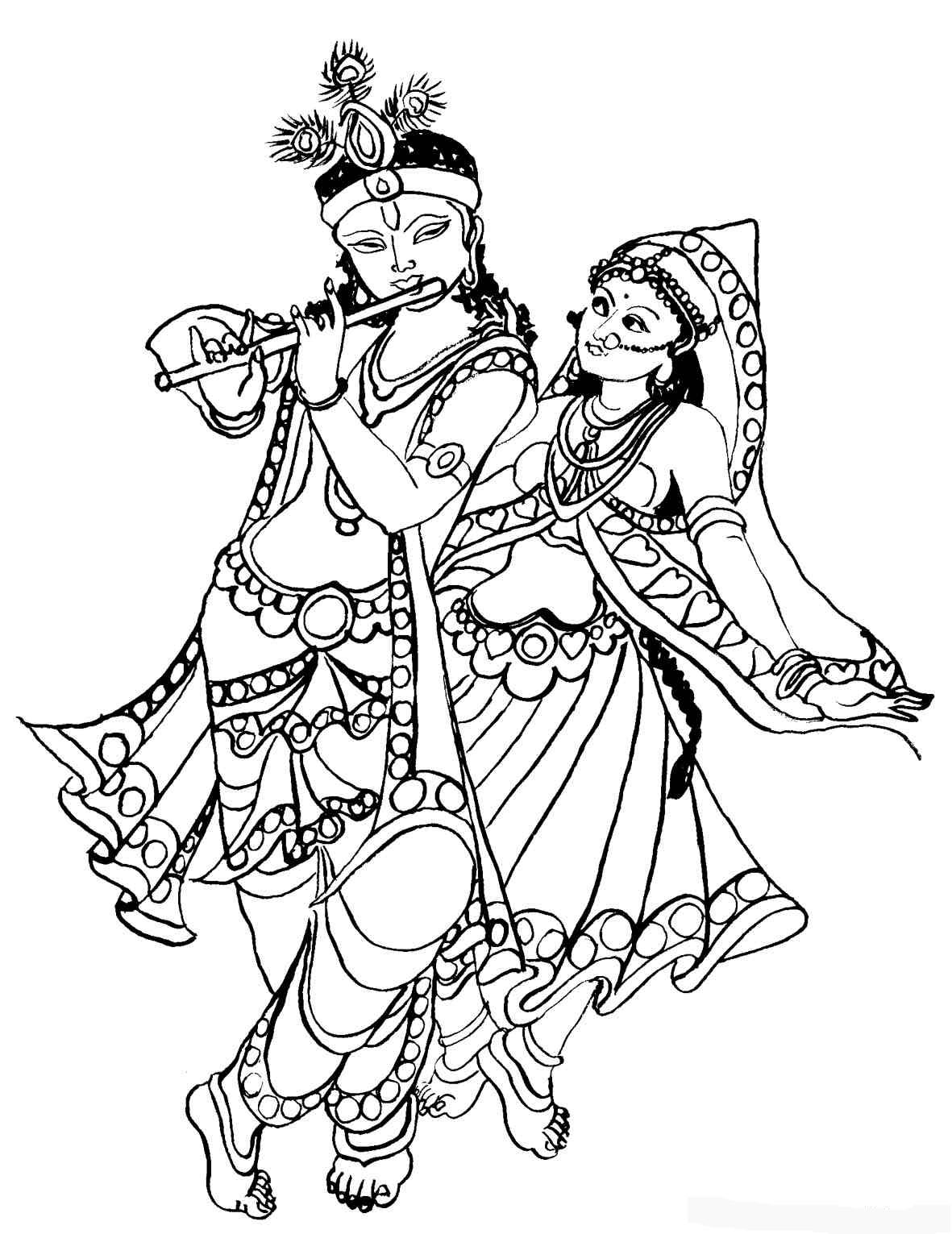 Coloring page: Hindu Mythology (Gods and Goddesses) #109337 - Free Printable Coloring Pages