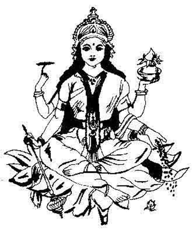 Coloring page: Hindu Mythology (Gods and Goddesses) #109350 - Free Printable Coloring Pages