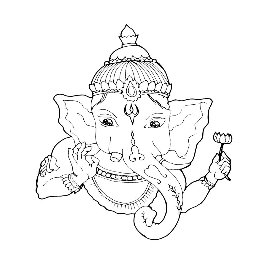 Coloring page: Hindu Mythology (Gods and Goddesses) #109385 - Free Printable Coloring Pages