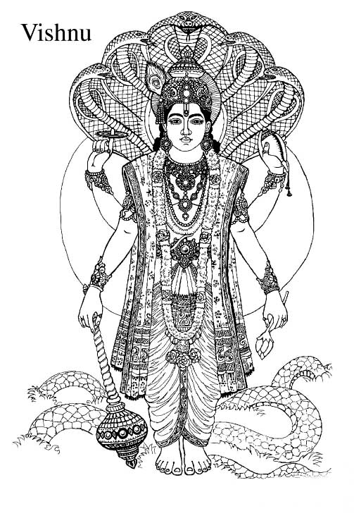 Coloring page: Hindu Mythology (Gods and Goddesses) #109421 - Printable coloring pages