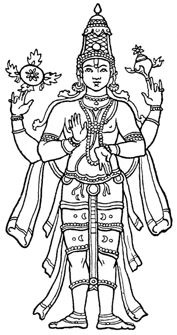 Coloring page: Hindu Mythology (Gods and Goddesses) #109424 - Printable coloring pages