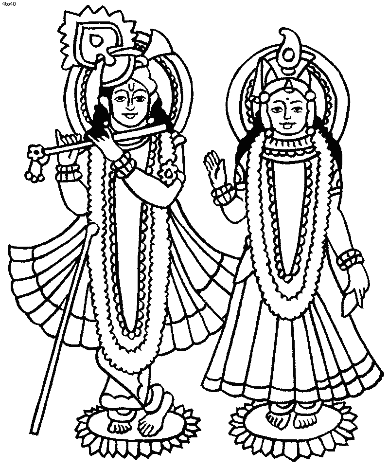 Coloring page: Hindu Mythology (Gods and Goddesses) #109431 - Free Printable Coloring Pages
