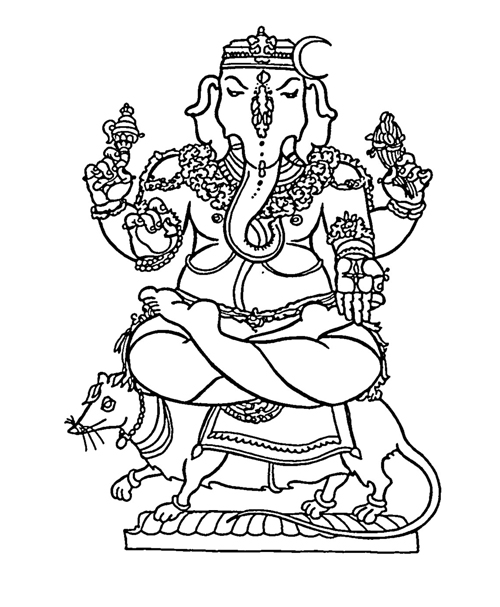 Coloring page: Hindu Mythology (Gods and Goddesses) #109450 - Printable coloring pages