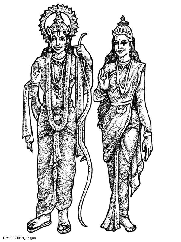Coloring page: Hindu Mythology (Gods and Goddesses) #109461 - Printable coloring pages