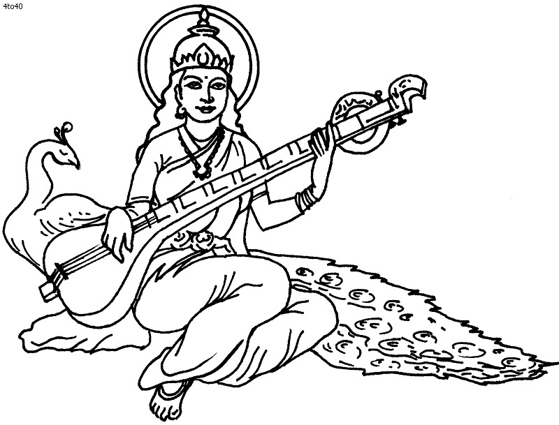 Coloring page: Hindu Mythology (Gods and Goddesses) #109507 - Free Printable Coloring Pages