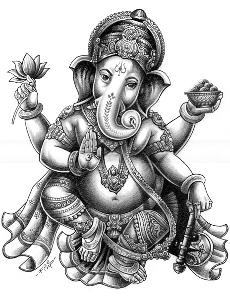 Coloring page: Hindu Mythology (Gods and Goddesses) #109528 - Free Printable Coloring Pages