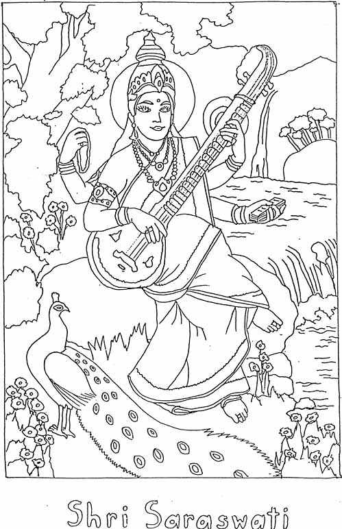 Coloring page: Hindu Mythology (Gods and Goddesses) #109551 - Printable coloring pages