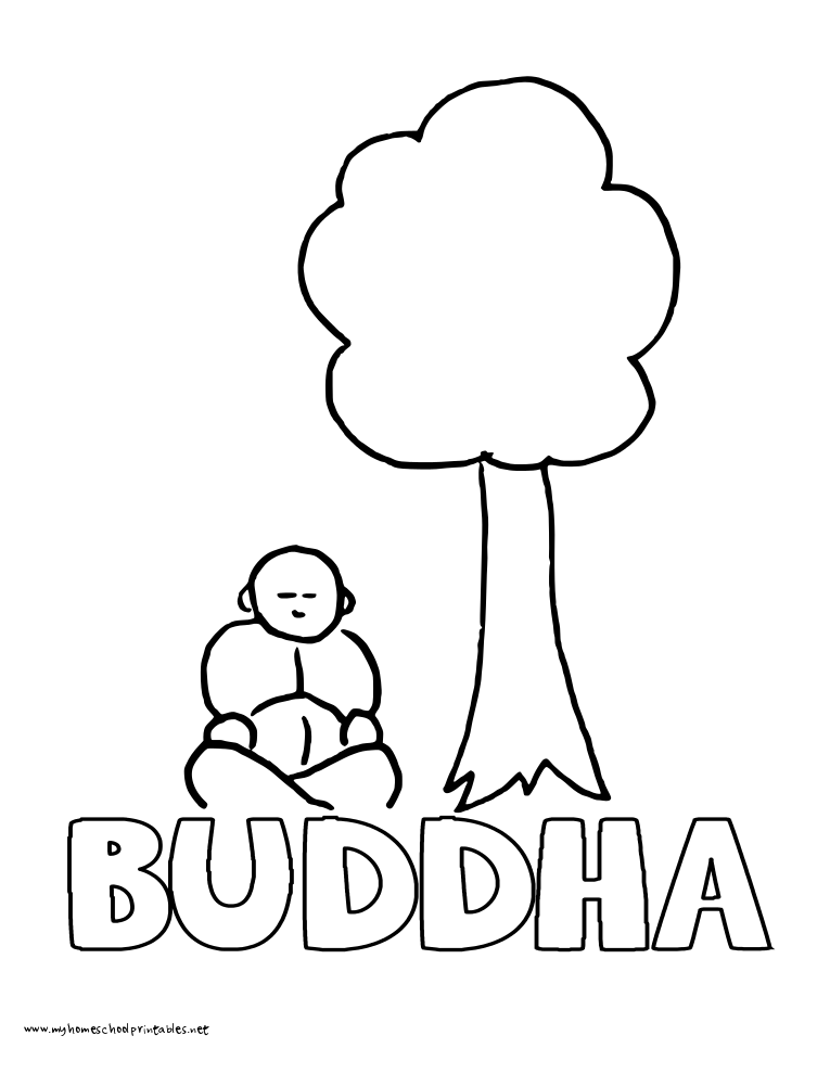 Coloring page: Hindu Mythology: Buddha (Gods and Goddesses) #89538 - Free Printable Coloring Pages