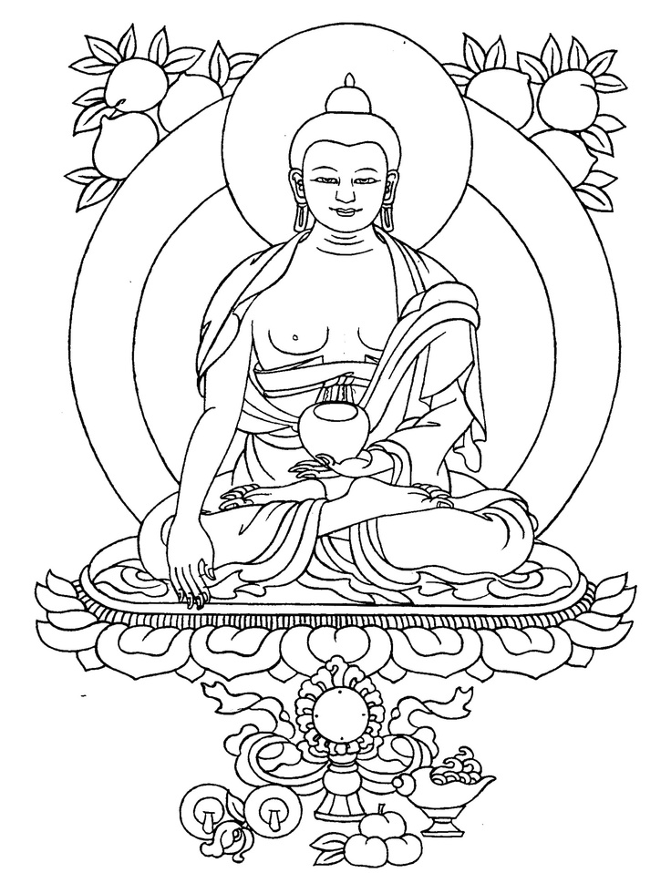 Coloring page: Hindu Mythology: Buddha (Gods and Goddesses) #89551 - Free Printable Coloring Pages