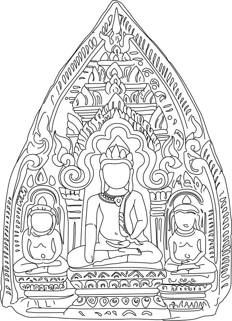 Coloring page: Hindu Mythology: Buddha (Gods and Goddesses) #89560 - Free Printable Coloring Pages