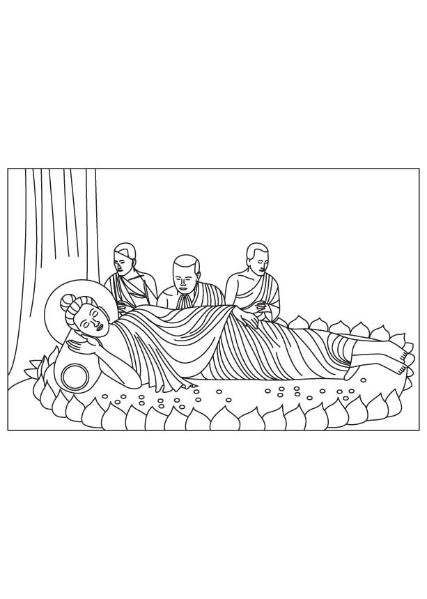 Coloring page: Hindu Mythology: Buddha (Gods and Goddesses) #89568 - Free Printable Coloring Pages