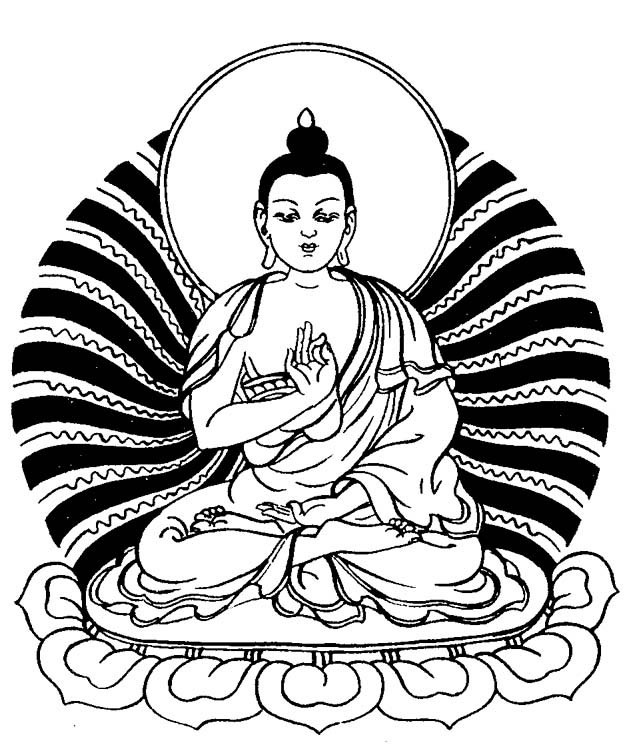 Coloring page: Hindu Mythology: Buddha (Gods and Goddesses) #89576 - Free Printable Coloring Pages
