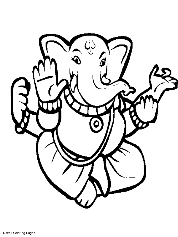 Coloring page: Hindu Mythology: Ganesh (Gods and Goddesses) #96855 - Free Printable Coloring Pages
