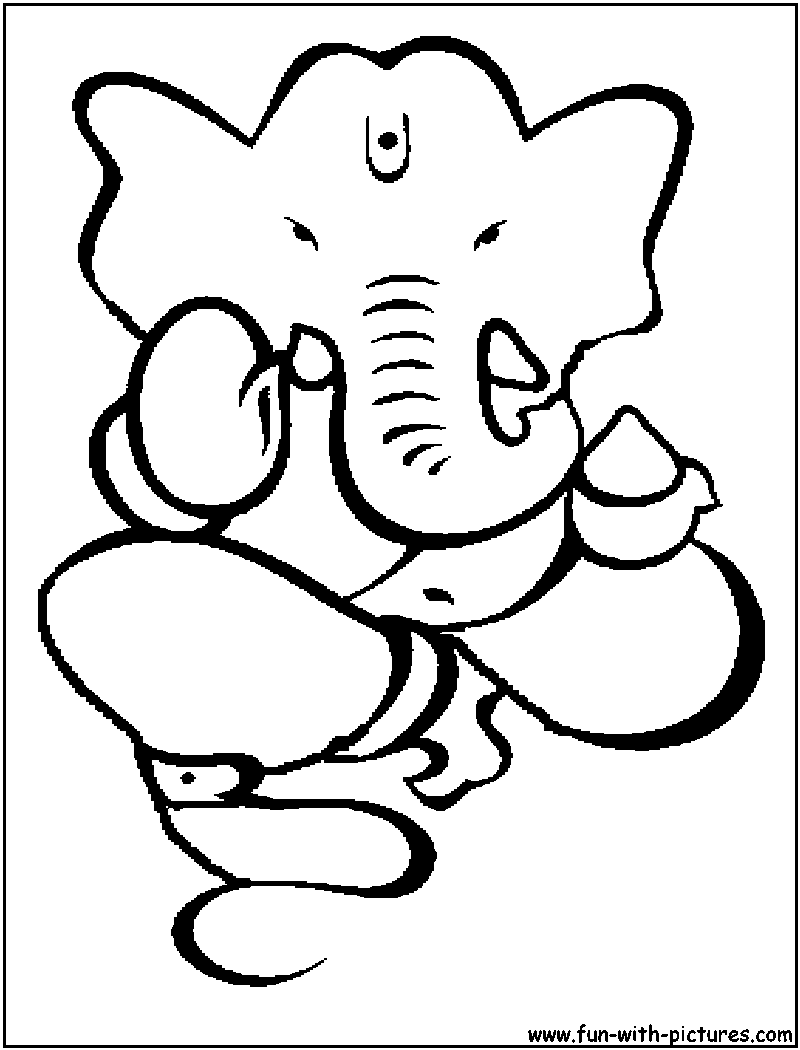 Ganesha Coloring Pages for Kids | Book art drawings, Ganesh art paintings,  Art drawings sketches simple