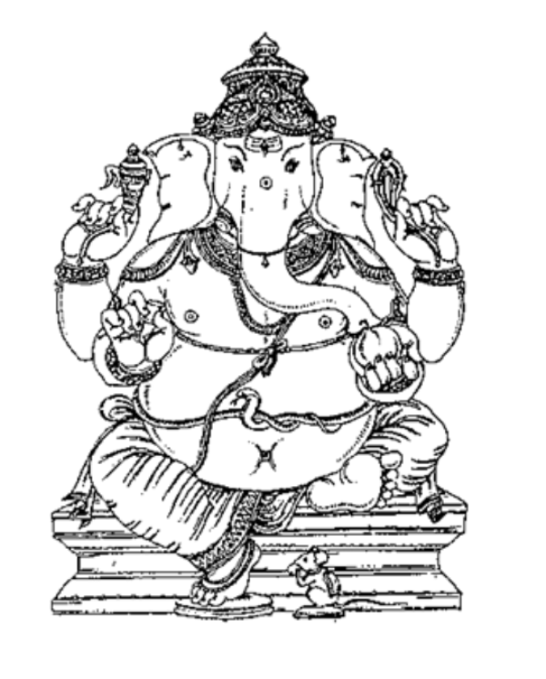 Coloring page: Hindu Mythology: Ganesh (Gods and Goddesses) #96862 - Free Printable Coloring Pages
