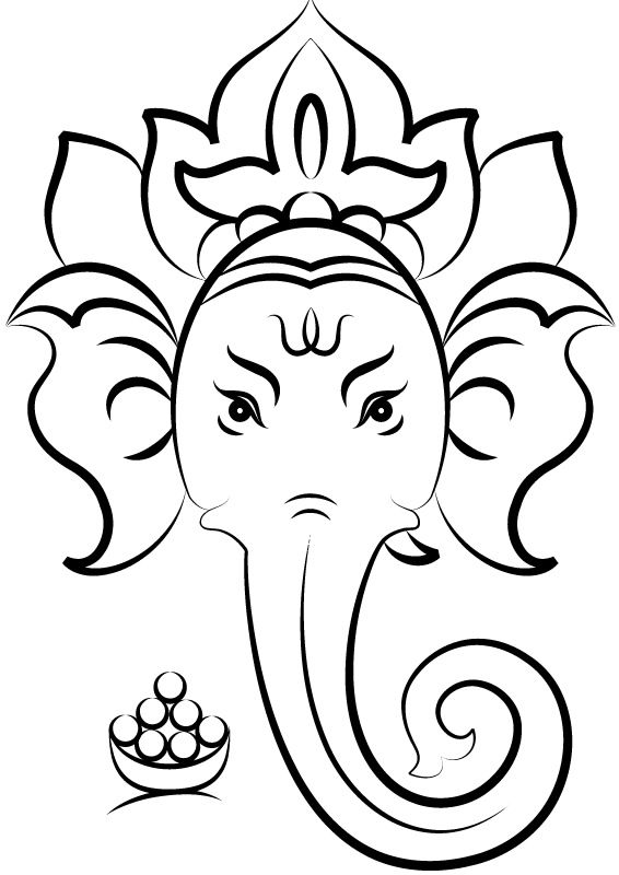 Coloring page: Hindu Mythology: Ganesh (Gods and Goddesses) #96874 - Free Printable Coloring Pages