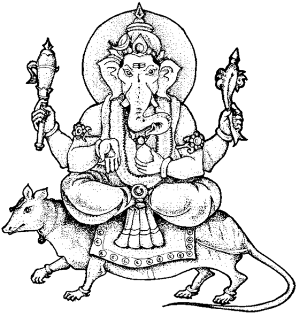 Coloring page: Hindu Mythology: Ganesh (Gods and Goddesses) #96876 - Free Printable Coloring Pages