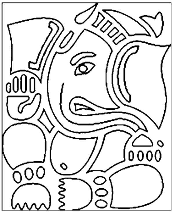 Coloring page: Hindu Mythology: Ganesh (Gods and Goddesses) #96901 - Printable coloring pages