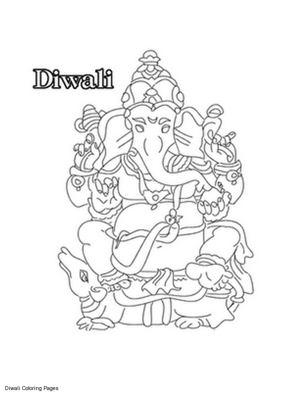 Coloring page: Hindu Mythology: Ganesh (Gods and Goddesses) #96925 - Free Printable Coloring Pages
