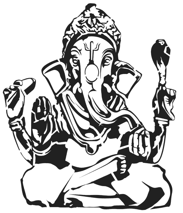 Coloring page: Hindu Mythology: Ganesh (Gods and Goddesses) #96941 - Free Printable Coloring Pages