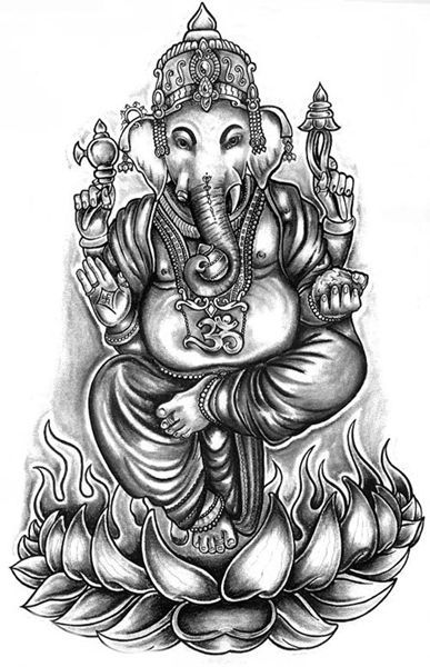 Coloring page: Hindu Mythology: Ganesh (Gods and Goddesses) #97043 - Free Printable Coloring Pages