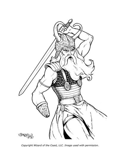 Coloring page: Norse Mythology (Gods and Goddesses) #110486 - Free Printable Coloring Pages