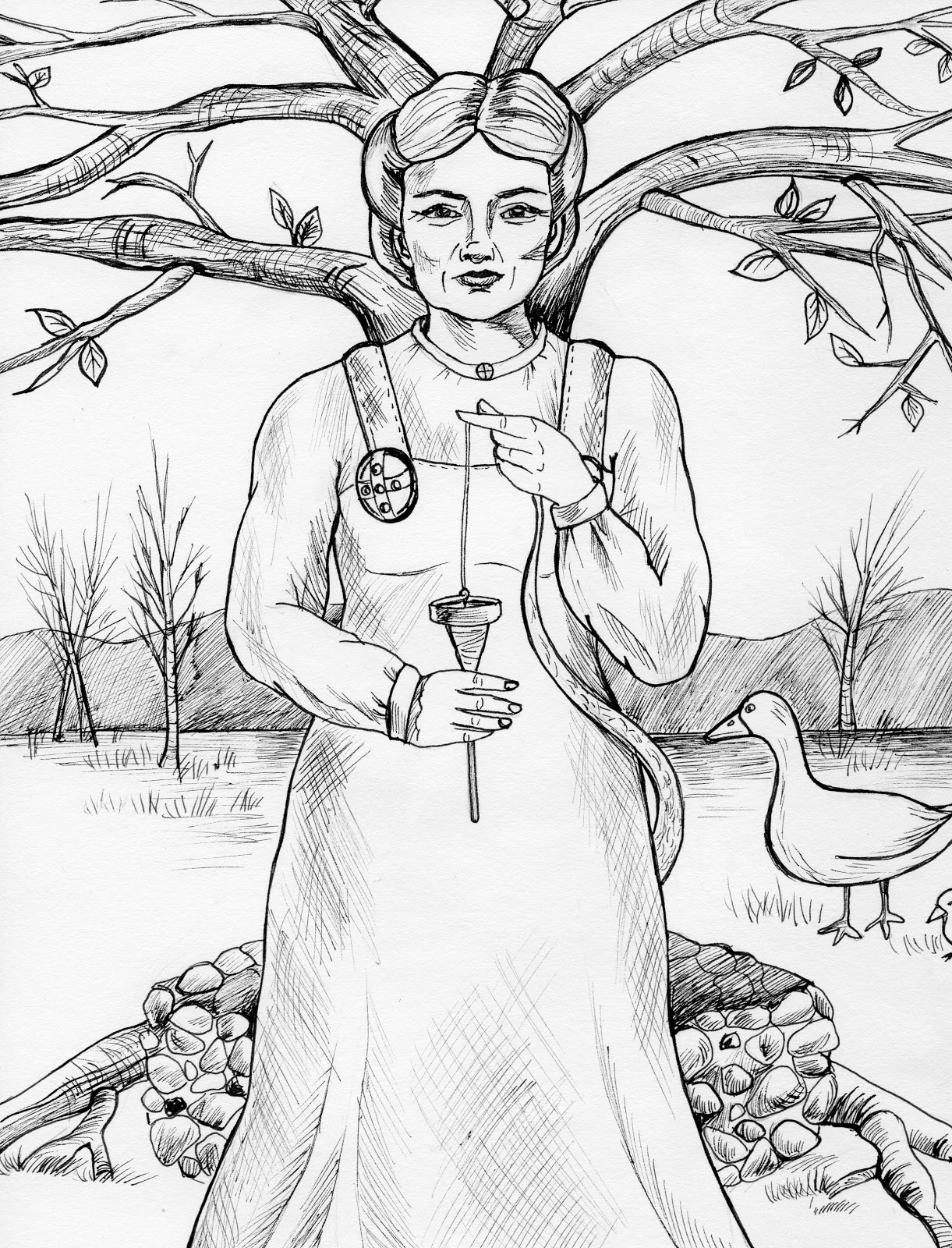 Coloring page: Norse Mythology (Gods and Goddesses) #110564 - Printable coloring pages