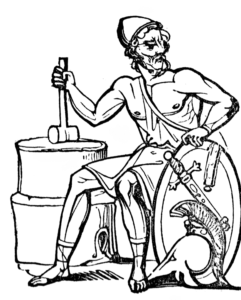 Coloring page: Roman Mythology (Gods and Goddesses) #110176 - Free Printable Coloring Pages