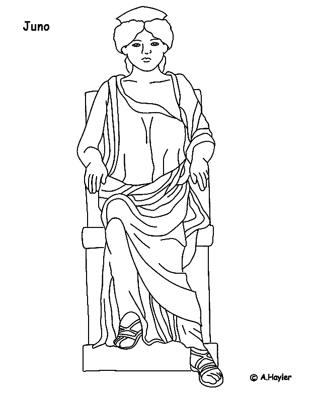 Coloring page: Roman Mythology (Gods and Goddesses) #110253 - Free Printable Coloring Pages