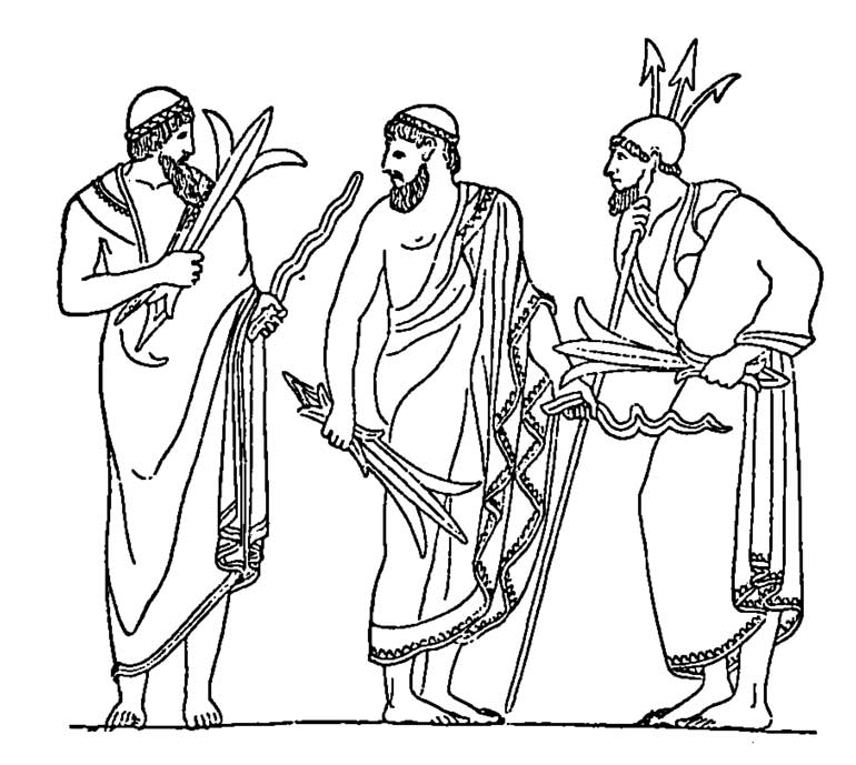 Coloring page: Roman Mythology (Gods and Goddesses) #110313 - Free Printable Coloring Pages
