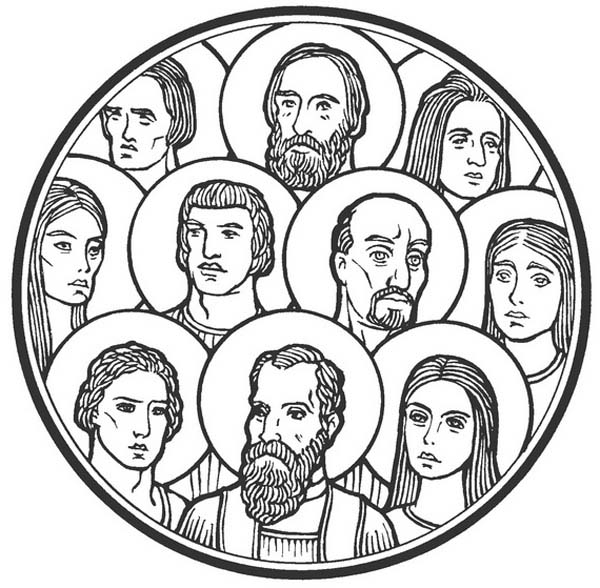 Free printable All Saints Day coloring page #61263 from Holidays and Celebrations collection