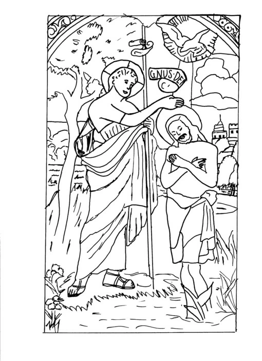Coloring page: Baptism (Holidays and Celebrations) #57483 - Free Printable Coloring Pages