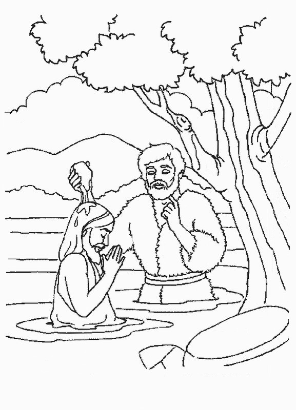 Coloring page: Baptism (Holidays and Celebrations) #57521 - Free Printable Coloring Pages