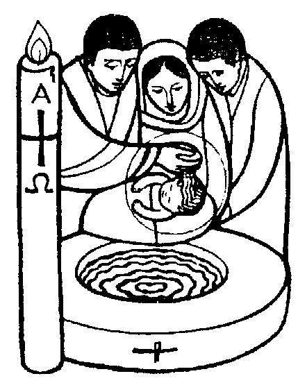 Coloring page: Baptism (Holidays and Celebrations) #57530 - Free Printable Coloring Pages