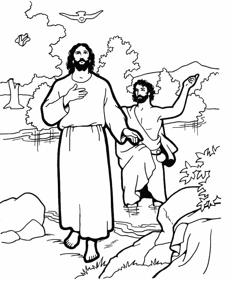 Coloring page: Baptism (Holidays and Celebrations) #57532 - Free Printable Coloring Pages