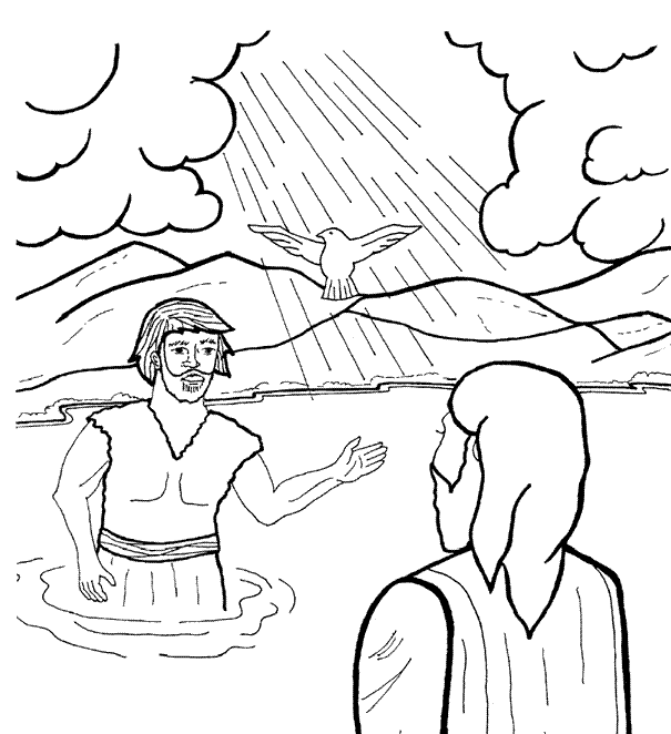 Coloring page: Baptism (Holidays and Celebrations) #57539 - Free Printable Coloring Pages
