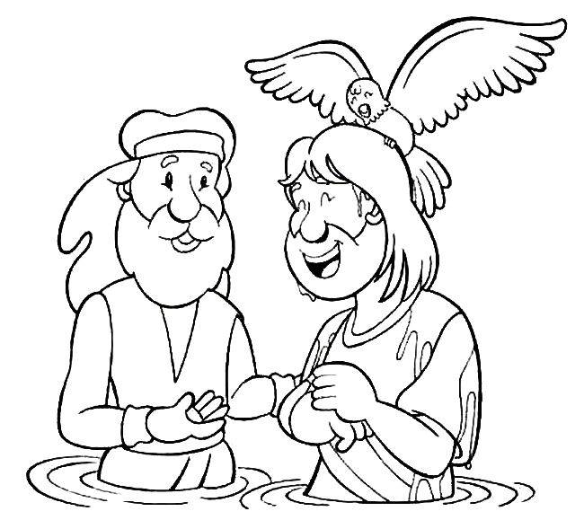 Coloring page: Baptism (Holidays and Celebrations) #57562 - Free Printable Coloring Pages