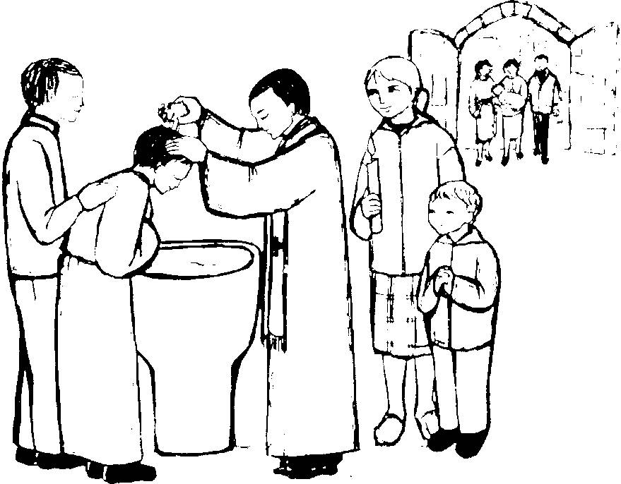 Coloring page: Baptism (Holidays and Celebrations) #57564 - Free Printable Coloring Pages