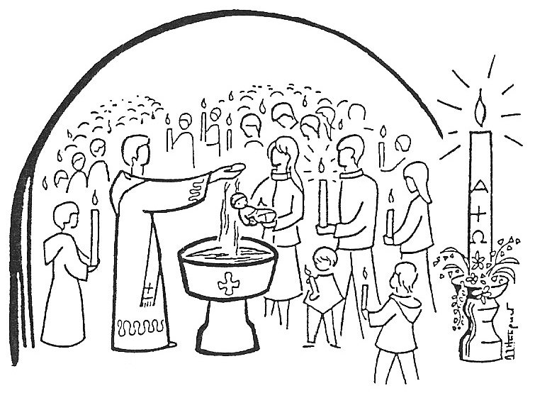 Coloring page: Baptism (Holidays and Celebrations) #57577 - Free Printable Coloring Pages