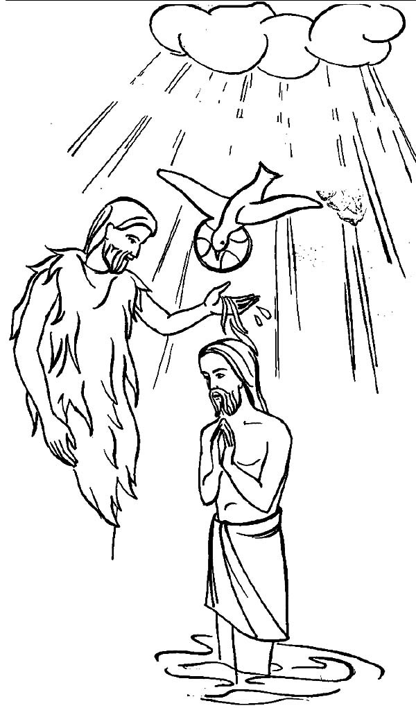 Coloring page: Baptism (Holidays and Celebrations) #57609 - Free Printable Coloring Pages