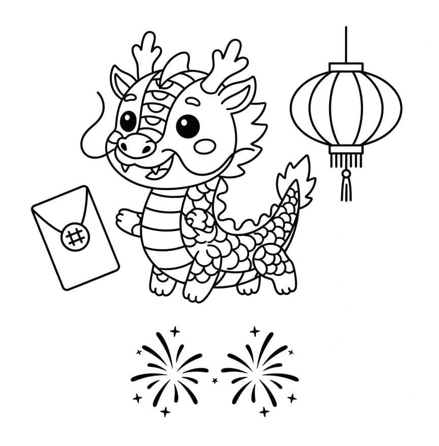 Free printable Chinese New Year coloring page #221739 from Holidays and Celebrations collection