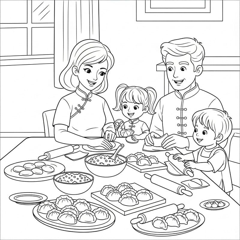 Free printable Chinese New Year coloring page #221755 from Holidays and Celebrations collection
