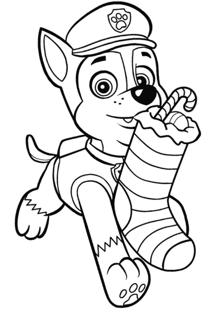Free printable Christmas PAW Patrol coloring page #204282 from Holidays and Celebrations collection Free printable Christmas PAW Patrol coloring page #204282 from Holidays and Celebrations collection