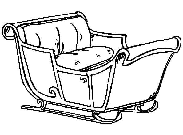 Free printable Christmas Sleigh coloring page #179589 from Holidays and Celebrations collection