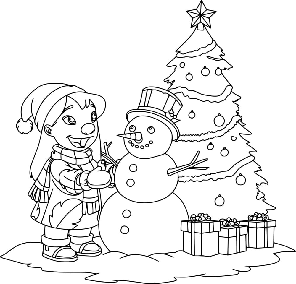 Free printable Christmas Stitch coloring page #216988 from Holidays and Celebrations collection