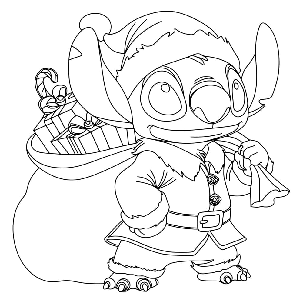 Free printable Christmas Stitch coloring page #216996 from Holidays and Celebrations collection