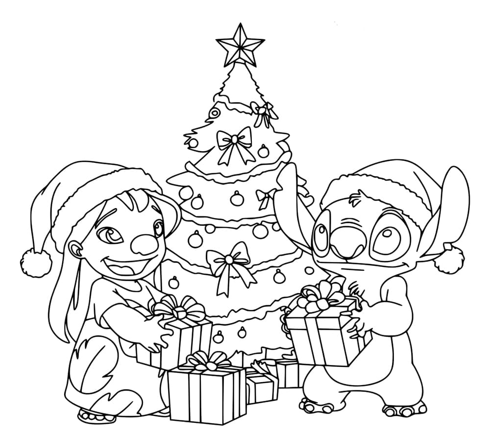 Free printable Christmas Stitch coloring page #216997 from Holidays and Celebrations collection
