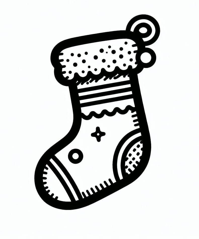 Free printable Christmas Stocking coloring page #216595 from Holidays and Celebrations collection