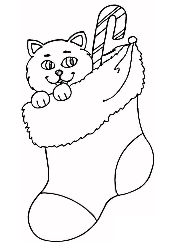 Free printable Christmas Stocking coloring page #216608 from Holidays and Celebrations collection